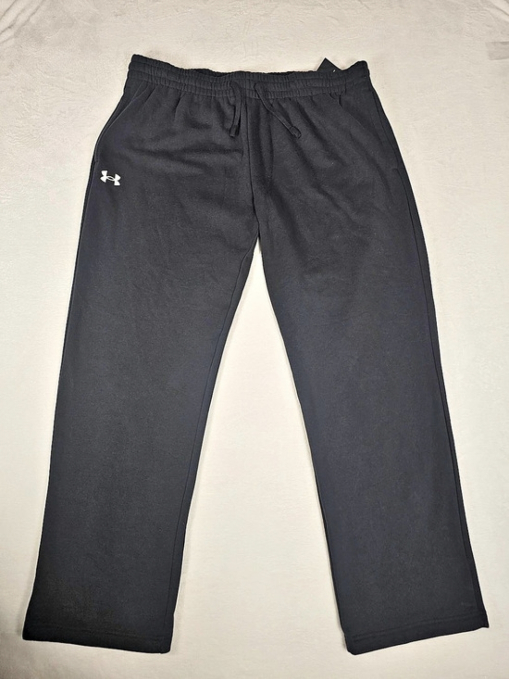 Under Armour Fleece Open Bottom Pants Men's Black Athletic Pants Size 3XLT